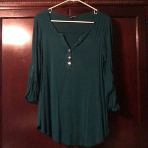 Hunter Green Tunic Top